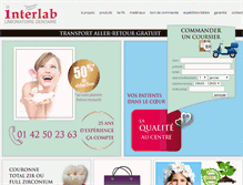 Tablet Screenshot of interlabfrance.com